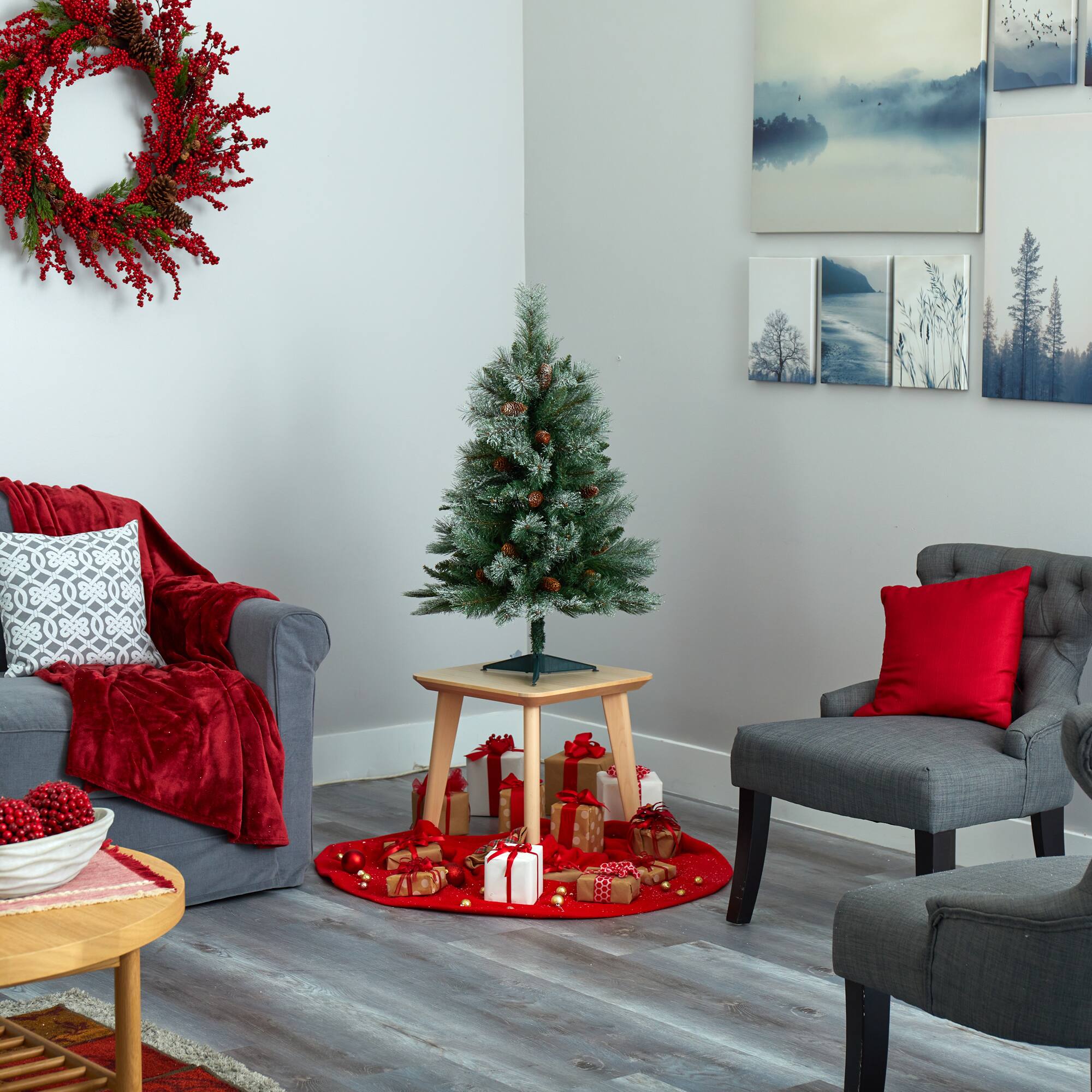 3ft. Unlit French Alps Mountain Pine Artificial Christmas Tree